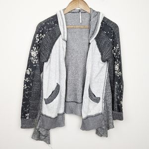 Free People | Grey Skater Sweatshirt Jacket XS